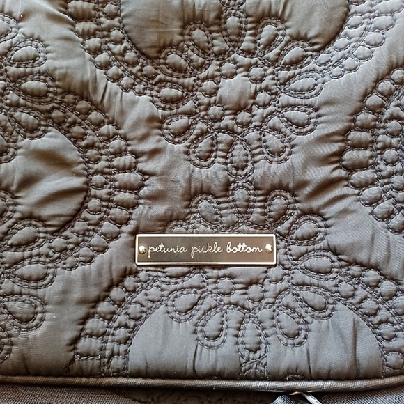 Petunia Pickle Bottom Embossed Black Diaper Bag - Picture 6 of 17